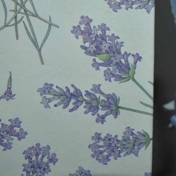 Vintage Rossi Made In Italy Lavender Flowers Periwinkle Hardcover Journal Book - Picture 12 of 16